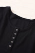 Waffle Knit Henley Top